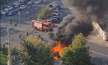 Primele imagini cu incendiul uriaș din fața complexului rezidențial deținut de Cristi Borcea și familia lui!