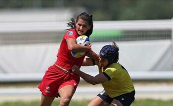 Carina Dascălu, star al naţionalei feminine de rugby: 