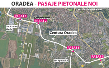 Opt oferte pentru construirea celor patru pasaje pietonale subterane de pe Centura Oradea