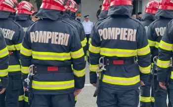 Incendiu puternic în Bistrița-Năsăud