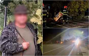 Poliţistul beat, care a provocat un accident în Maramureş şi a ucis un om, a recunoscut că se afla la volan