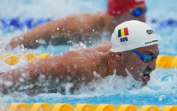 Denis Popescu finishes 7th in 50 metre butterfly at European Short Course Swimming Championships