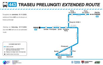 Linia 443 se extinde în mai multe zone din Comuna Periș
