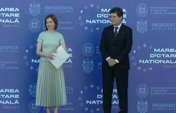 Președintele Nicușor Dan, primit de omologul moldovean, Maia Sandu, la Reședința de Stat din Chișinău