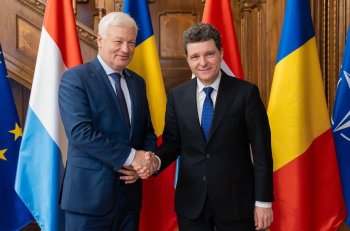 Nicușor Dan, întâlnire cu președintele Parlamentului din Luxemburg. „Avem un dialog de apărare foarte activ”