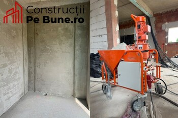 VIDEO: Construcții pe Bune Oradea, specializată pe tencuieli mecanizate, atât interioare cât și exterioare!