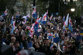Mii de manifestanți pro-UE protestează în capitala Georgiei, Tbilisi