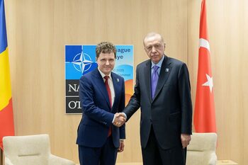 Nicușor Dan a avut o întâlnire bilaterală cu președintele turc Recep Tayyip Erdogan