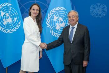 Oana Țoiu, ministrul Afacerilor Externe, s-a întâlnit cu António Guterres, secretarul general ONU: „Angajamentul (…)