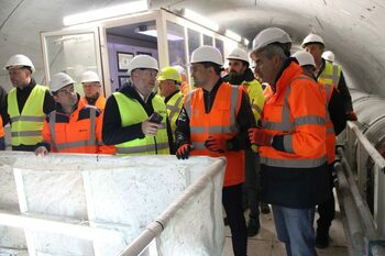 Ministrul Transporturilor, la străpungerea ultimei porțiuni a tunelului feroviar Mureni