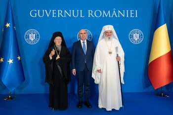 Sanctitatea Sa Bartolomeu I și Patriarhul Daniel – primiți la Palatul Victoria