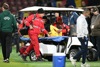 Lovitură grea pentru Dinamo! Alexandru Musi s-a accidentat grav și a ieșit cu targa din meciul României U21