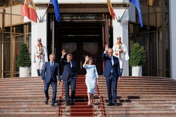Macron, Tusk și Merz, la Chișinău: Dacă Moldova nu este în siguranță, nici Europa nu este