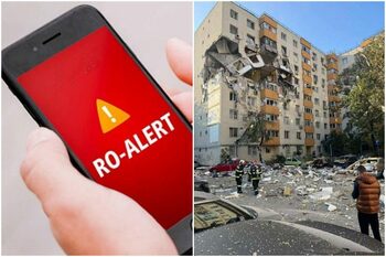 RO-Alert după explozia blocului din Rahova: Evitați zona, îndepărtați-vă de locul accidentului