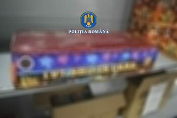 Două tone articole pirotehnice, confiscate dintr-un complex comercial din Ilfov