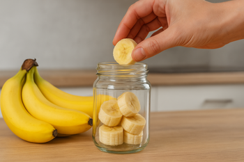 Trucul ce păstrează bananele proaspete 26 de zile: Un singur obiect din bucătărie face diferența
