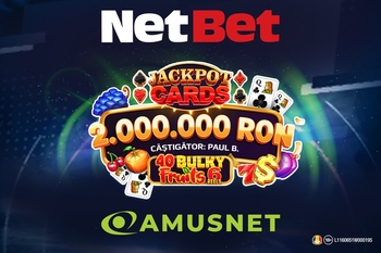 (P) Câștig senzațional la NetBet Casino: peste 2 milioane de lei la Jackpot Cards Amusnet