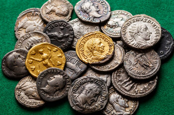 Unde au fost găsite mai multe monede romane dispărute dintr-un muzeu din Timiș?