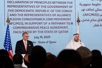 Republica Democrată Congo şi gruparea rebelă M23 semnează o declaraţie de principii în Qatar pentru încetarea luptelor