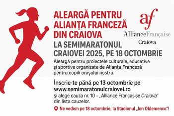 Trei mari fotbaliști ai Craiovei sustin o cauză umanitară a Alianței Franceze la Semimaratonul Craiovei