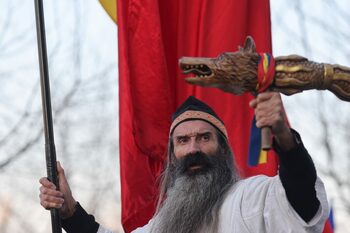Stegarul Dac s-a suit vineri într-un copac din curtea închisorii și a coborât sâmbătă, după o noapte de negocieri