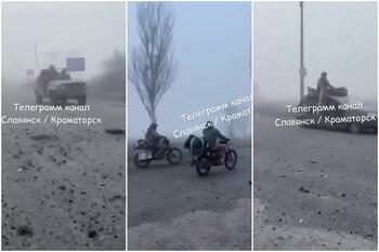 Scene ireale, desprinse din Mad Max, cu armata rusă în timp ce intră în Pokrovsk: Soldaţii profită de ceaţă