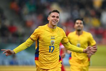 România - Moldova 2-1, într-un meci amical. Au marcat Louis Munteanu și Ianis Hagi pentru tricolori