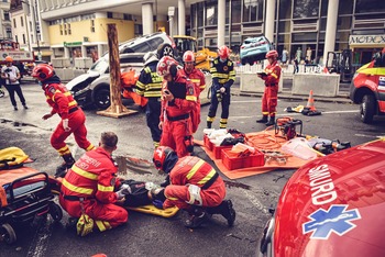 Pompierii bihoreni, pe podium la competiția națională de descarcerare și prim ajutor