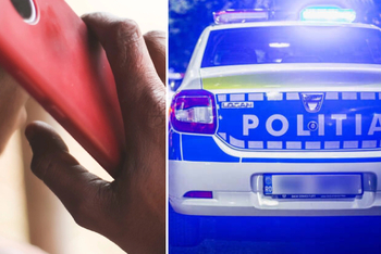 Doi polițiști, amenințați cu toporul prin... apel video. Agresorul a fost pus sub control judiciar