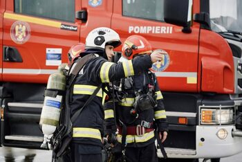 Țeavă de gaze fisurată în Slatina. Intervenție rapidă a pompierilor