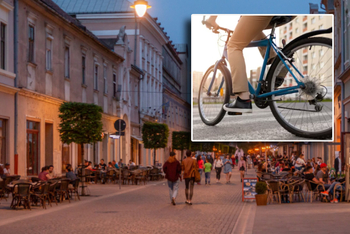 Fetiță acroșată de un biciclist adolescent pe strada Vasile Alecsandri din Oradea