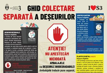 Primăria Sectorului 3 lansează ghidul colectării selective a gunoiului