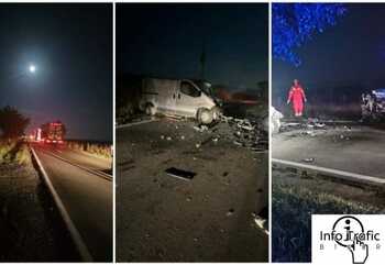 UPDATE Tragedie în Bihor. Trei morți în urma unui accident rutier între Sânlazăr și Chiraleu