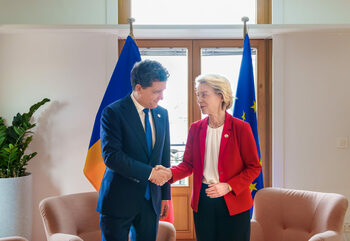 Nicușor Dan, PRIMA întâlnire din calitatea de președinte, cu șefa Comisiei Europene, Ursula von der Leyen