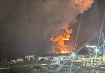 Depozit de petrol într-un port rusesc de la Marea Neagră, lovit de drone ucrainene