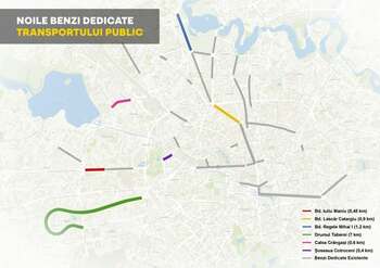 Bujduveanu: Municipalitatea amenajează încă 10,55 de kilometri de benzi unice destinate transportului public