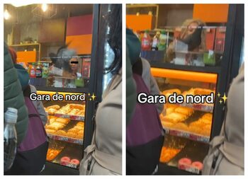 Imagini virale din chioșcul unei patiserii de la Gara de Nord! Un porumbel a încercat să „vândă” și el la vitrină, (…)