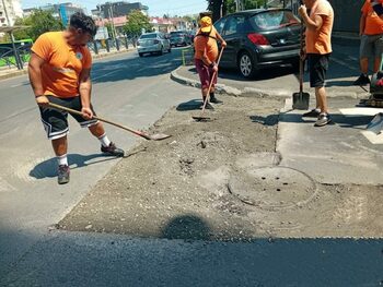 INFRASTRUCTURĂ 5: Lucrări de reparații la carosabil în zona 13 Septembrie – Sebastian (P)