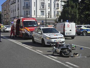 (VIDEO) Motociclist grav rănit în centrul Craiovei