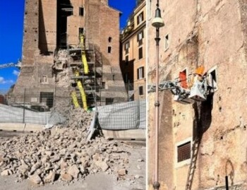 Muncitorul blocat sub dărâmăturile turnului prăbuşit în Roma este român. Este în viaţă