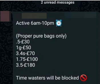 Un antrenor de fotbal din Irlanda de Nord a postat prețuri la cocaină în grupul de WhatsApp al unei ligi de tineret