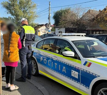 (VIDEO) Acțiuni ale polițiștilor rutieri pentru prevenirea accidentelor cauzate de indisciplina pietonilor