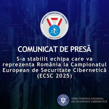 DNSC: 11 tineri pasionați de securitate cibernetică vor reprezenta România la Campionatul European de Securitate (…)