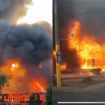 Incendiu violent în Mamaia! Clubul a ars complet. VIDEO