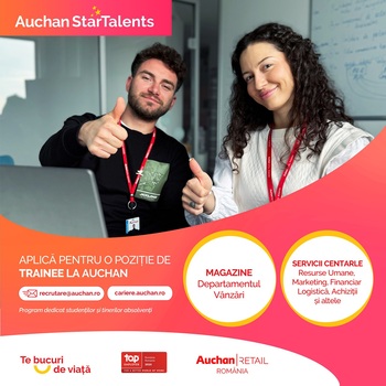 (P) Auchan România investeşte în viitorul tinerilor şi lansează o nouă ediţie a programului de dezvoltare (…)