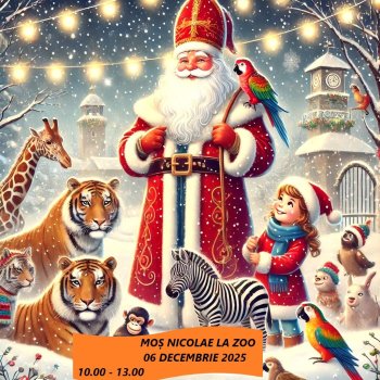 Moș Nicolae ajunge la Zoo București pe 6 decembrie