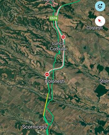 Trafic blocat pe DEx 12, după producerea a trei accidente în trei județe