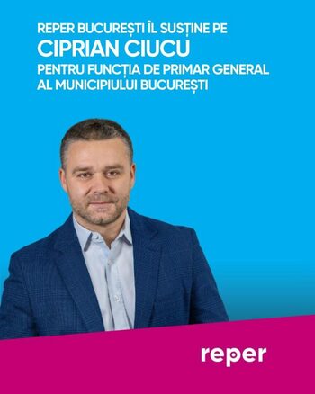 REPER îl susține pe Ciprian Ciucu pentru funcția de Primar General al Municipiului București