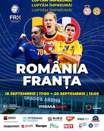 Câștigă invitații duble la meciul de handbal feminin România - Franța
