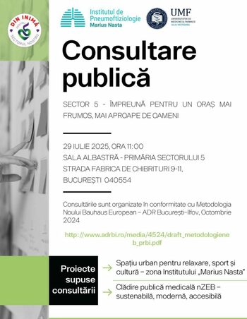 (P) Primăria Sectorului 5 lansează o invitație la consultare publică, pentru 2 proiecte strategice